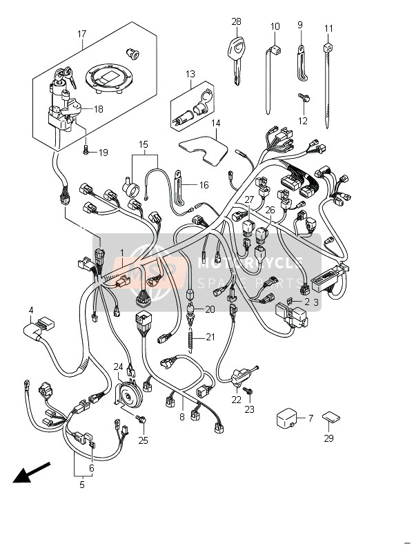 Wiring Harness (GSF650SA)