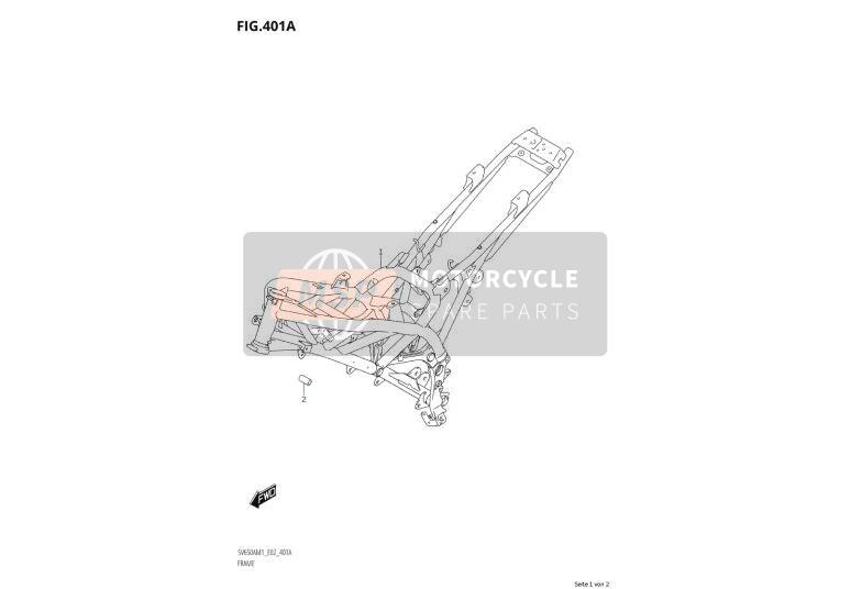 4110018K20YYG, Frame(Red), Suzuki, 0