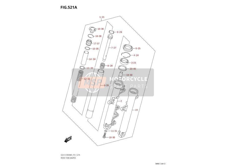 5110423K00291, Damper Assy, Front Fork, Suzuki, 0
