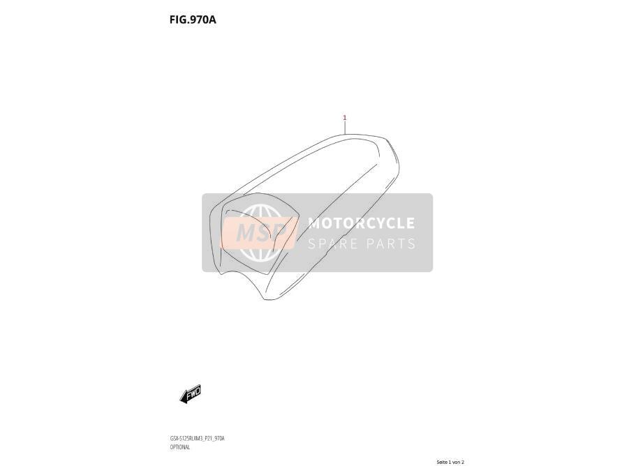 4555023810YVU, Capot Selle GSX-R + S125 291, Suzuki, 0