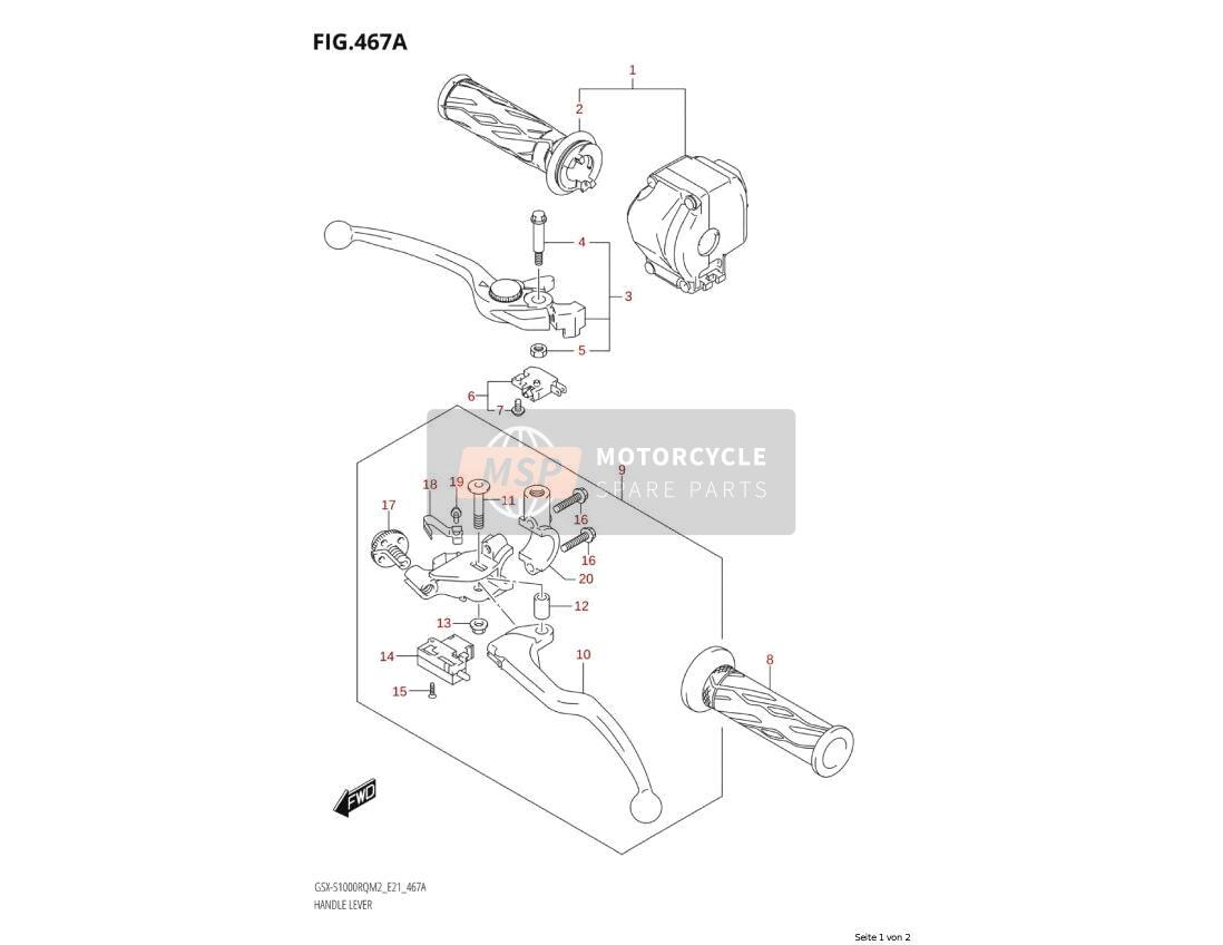5762141G10, Levier Embrayage, Suzuki, 2