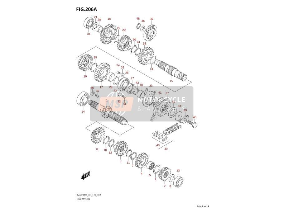 2626028H00, Gear, Kick Starter Idle (NT:27), Suzuki, 0