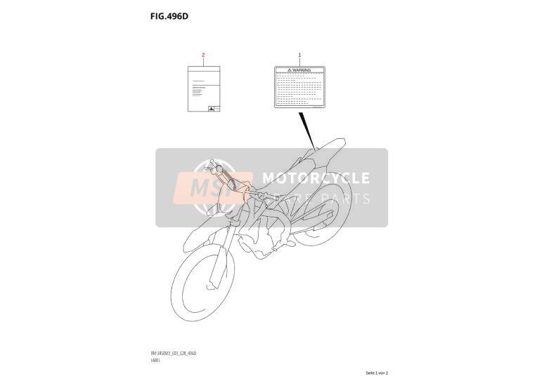 6892137F80, Etiquette RM125K3, Suzuki, 1