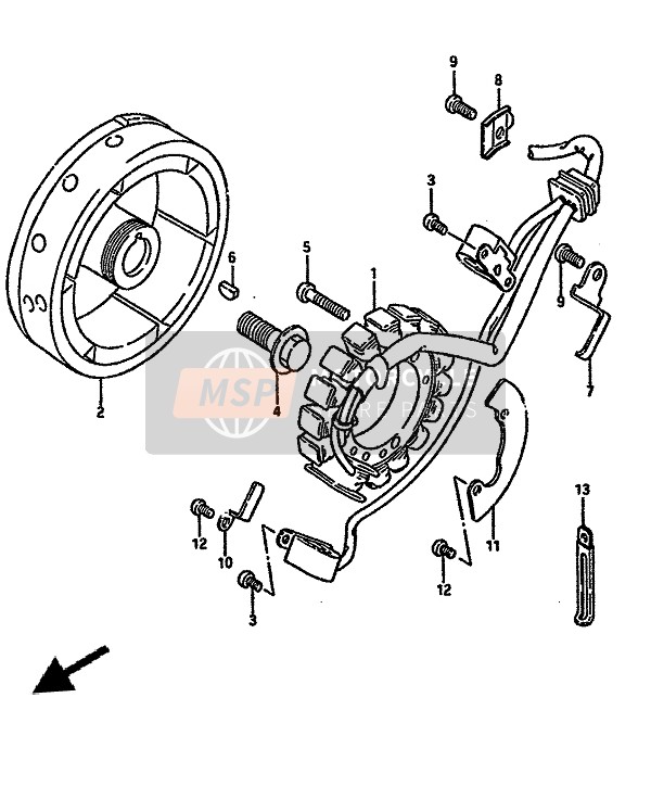 Suzuki DR600R 1988 MAGNETZÜNDER für ein 1988 Suzuki DR600R