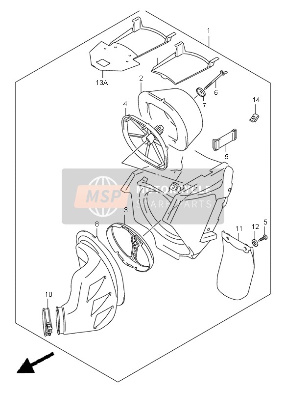 1383802B00, Collar, Suzuki, 1