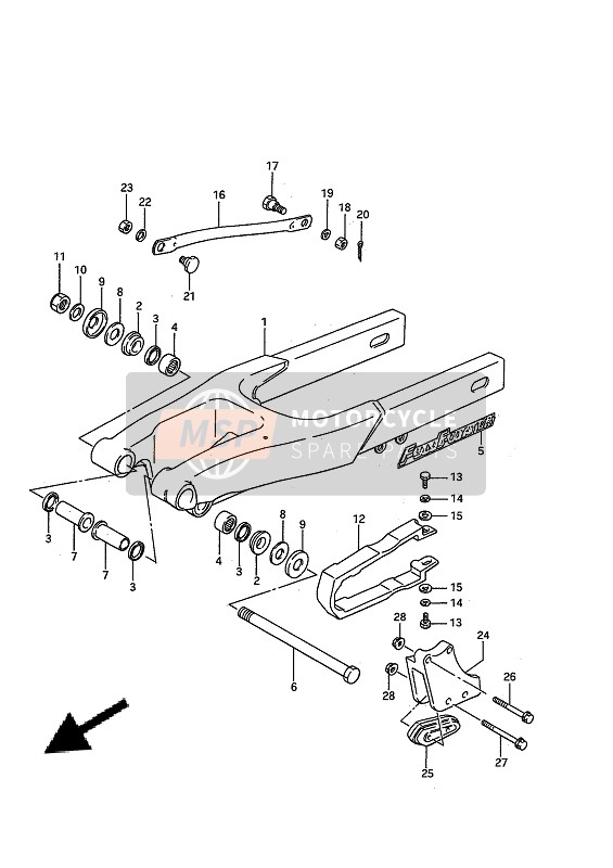 6134202B02, Guide Chain, Suzuki, 2