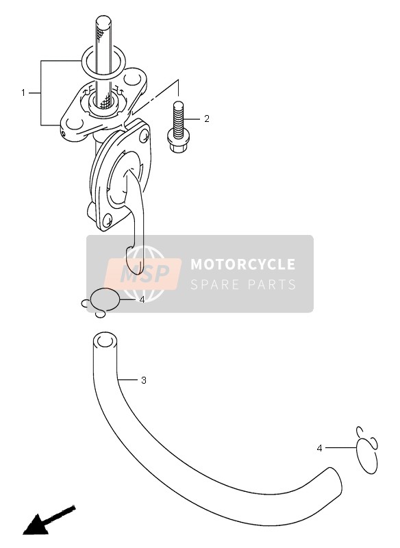 Suzuki RM125 2003 Fuel Cock for a 2003 Suzuki RM125