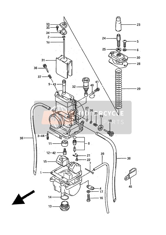 0949134002, Sproeier,Hoofd, Suzuki, 1