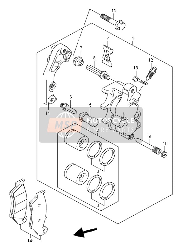 5930036E62999, Caliper Assy, Front, Suzuki, 0