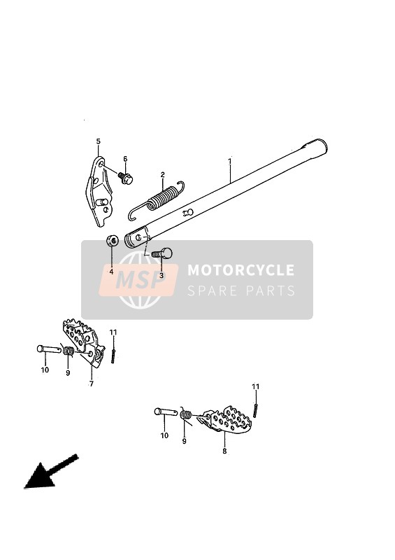 Suzuki RM80 1990 Supporter pour un 1990 Suzuki RM80