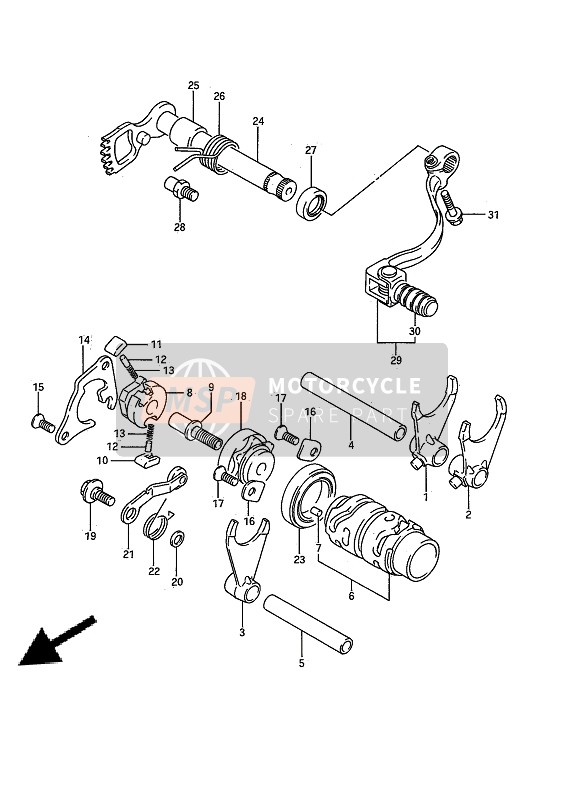 Suzuki RM80 1992 Gear Shifting for a 1992 Suzuki RM80