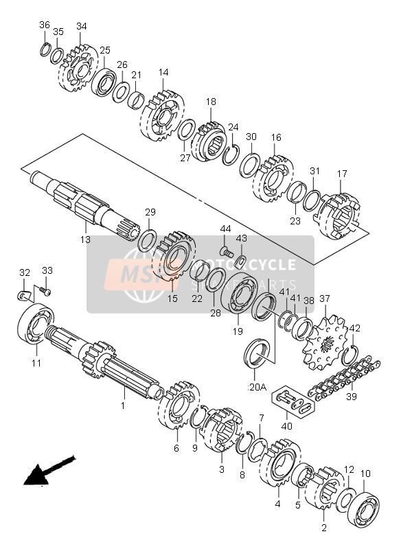 2425137E00, Gear, 5TH Drive (NT:23), Suzuki, 0