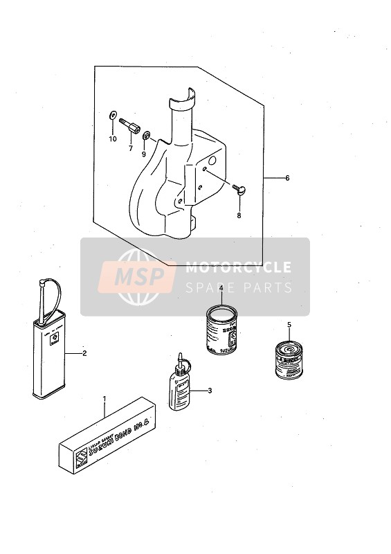 5920002B10, Cover Set Disc, Suzuki, 1