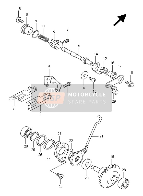 Suzuki RM85 (SW & LW) 2004 Exhaust Valve for a 2004 Suzuki RM85 (SW & LW)