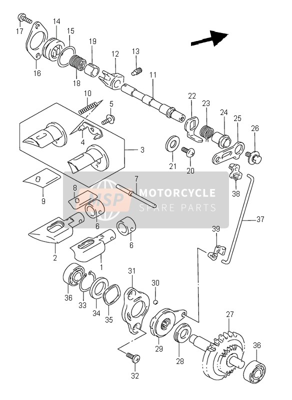 1125827C01, Cap, Exhaust Valve, Suzuki, 2