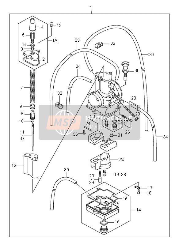 1338336FQ0, Needle, Jet (6CHY16-62), Suzuki, 0