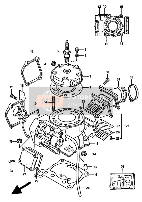 Suzuki RM125 1987 Cylinder for a 1987 Suzuki RM125