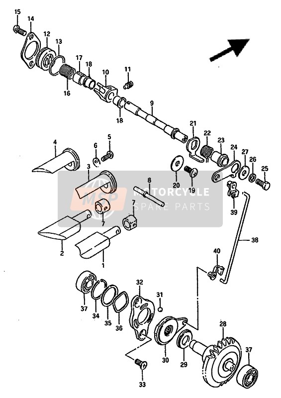 0110405126, Perno D'Articolazione, Suzuki, 2