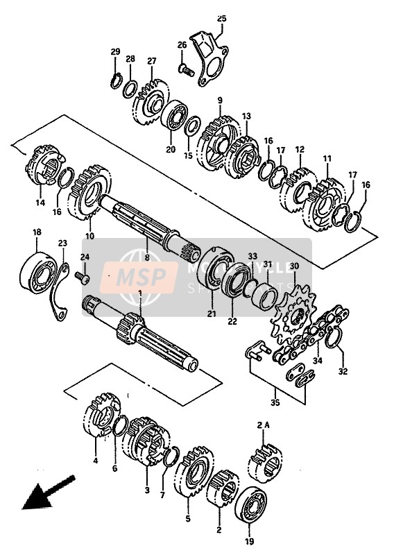 2751114101, Ritzel, Suzuki, 1