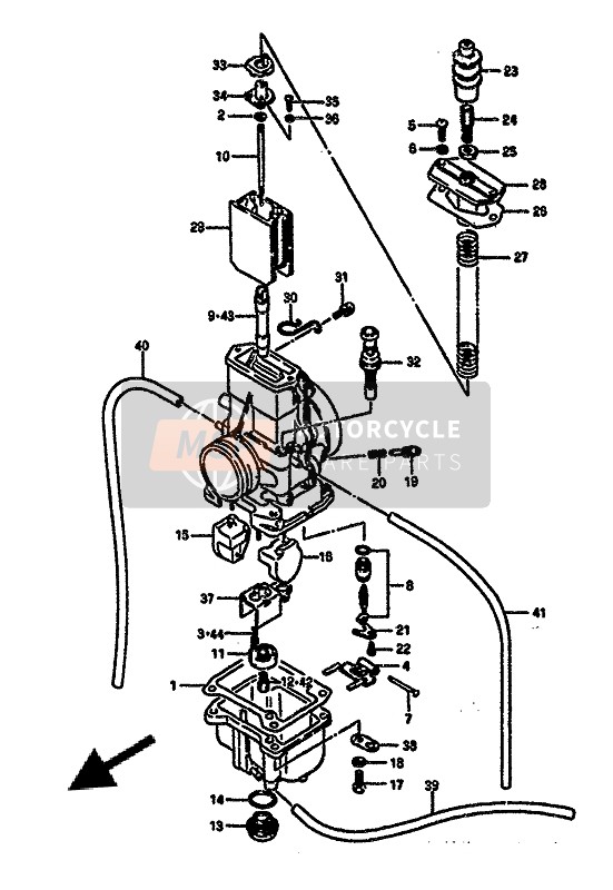 Suzuki RM250 1987 Carburettor for a 1987 Suzuki RM250