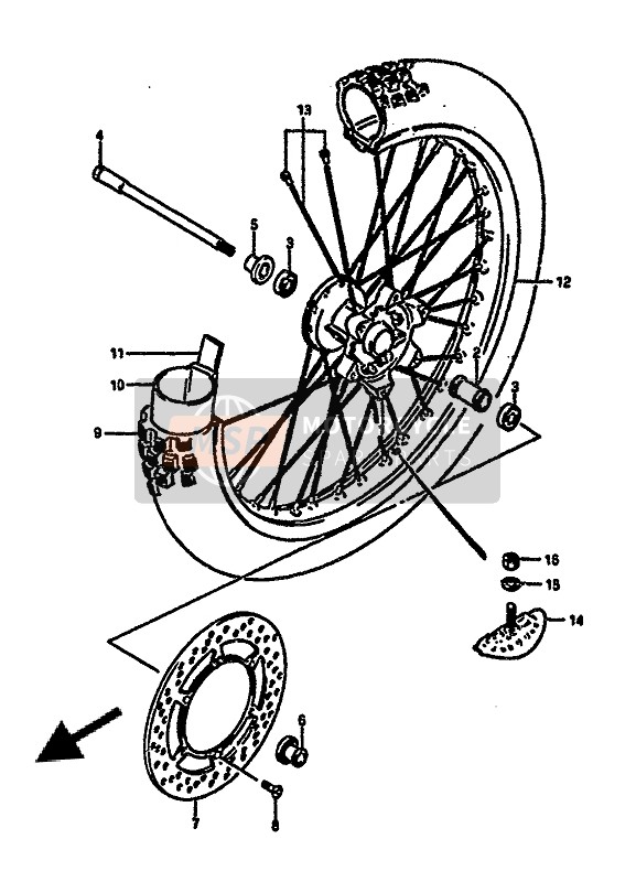 Roue avant