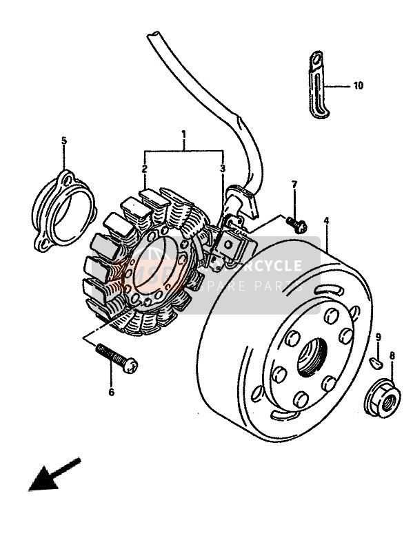 Suzuki TS250X 1987 Aimants pour un 1987 Suzuki TS250X