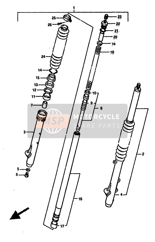 5129420400, Tapa Valvula Aire Horquilla, Suzuki, 2