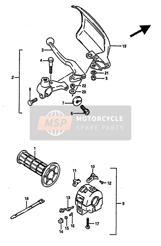 3740001A10, Switch Assy, Handle Lh, Suzuki, 0