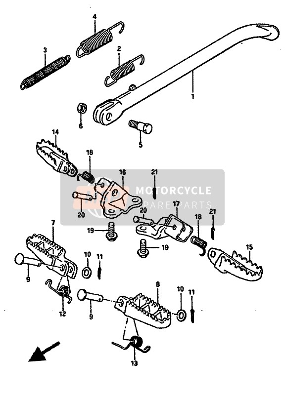 Suzuki TS250X 1988 Supporter pour un 1988 Suzuki TS250X