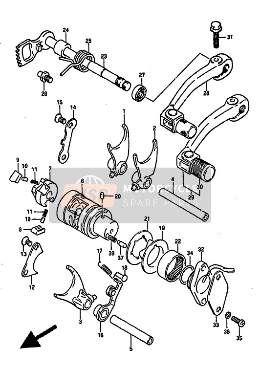 Suzuki TS250X 1989 Gear Shifting for a 1989 Suzuki TS250X