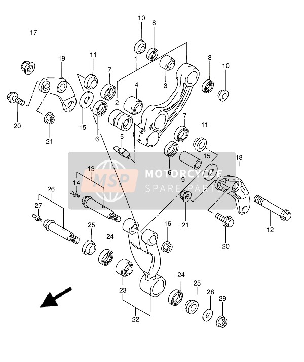 6230013820, Bolt, Lower (10X68.4), Suzuki, 0