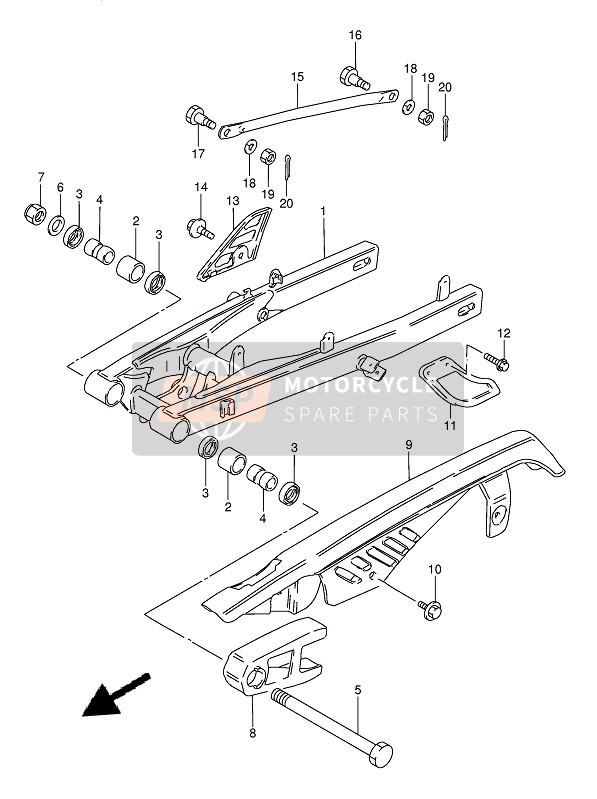 0911108015, Bolt, Front (8X22), Suzuki, 2