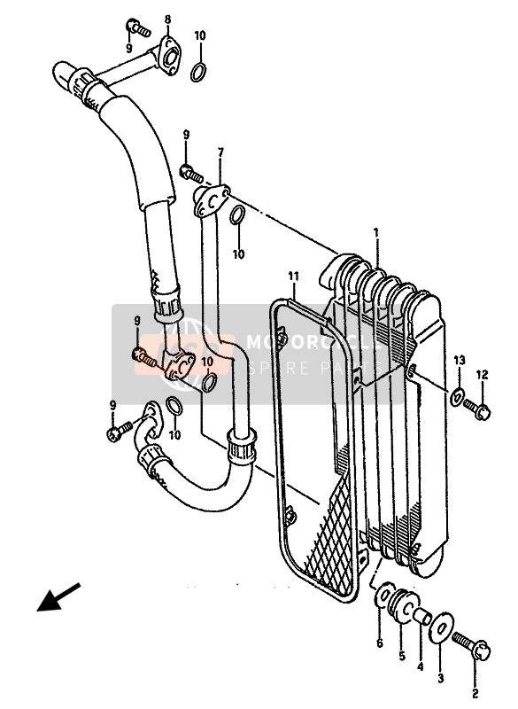 Radiatore dell'olio