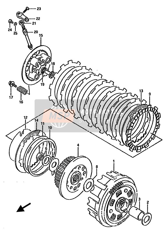 0918022040, Piastra Di Compensazione, Suzuki, 2