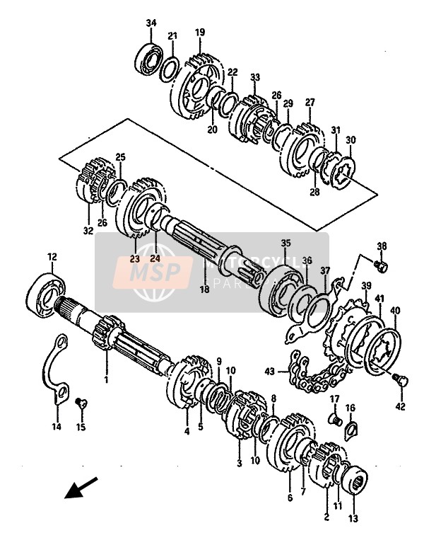 2751244B00, Plate,Engine Sprocket, Suzuki, 2