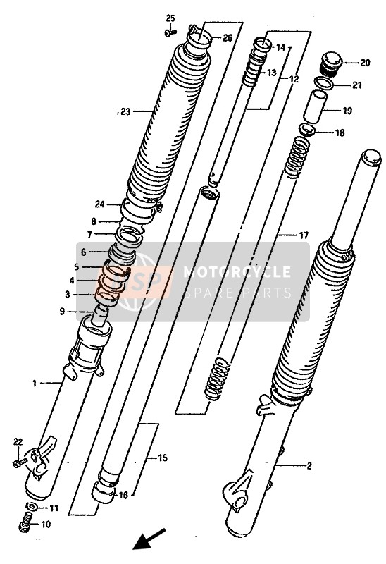 Fourche avant