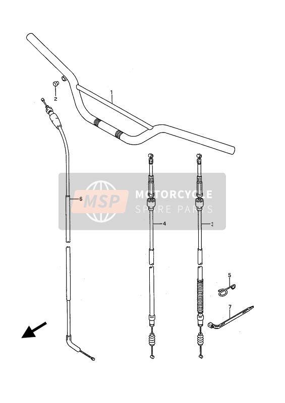 5830026C03, Cavo Comando Acceleratore, Suzuki, 0