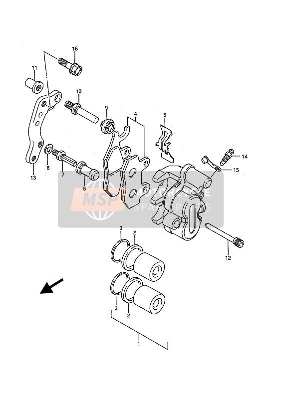 5930008810, Pad Set, Suzuki, 1