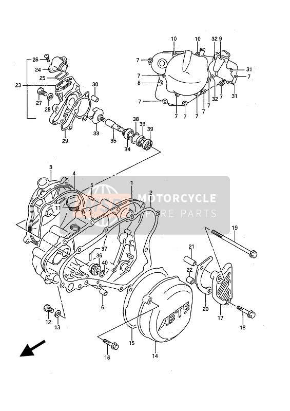 Suzuki RM125 1991 Pompe à eau pour un 1991 Suzuki RM125