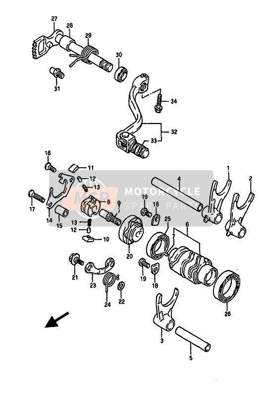 2565227C01, Rubber,Gear Shift Pedal, Suzuki, 0