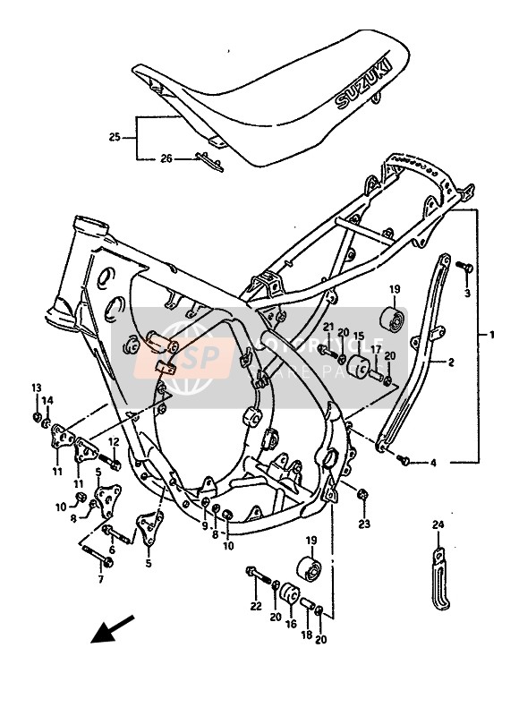 4510028C004UZ, Seat Assy (Blue), Suzuki, 0