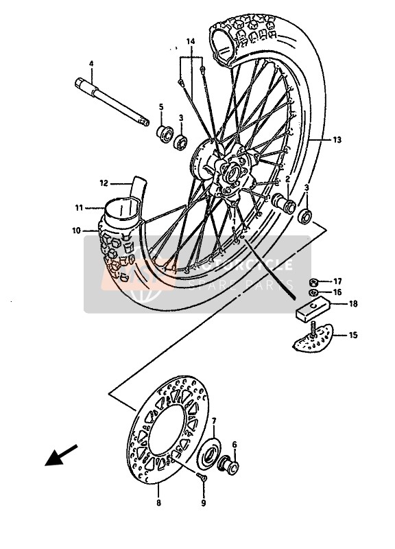 Ruota anteriore