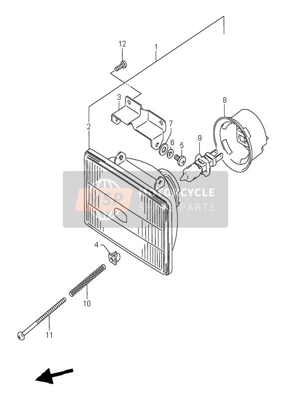 0912504501, Screw, M4X45, Suzuki, 4