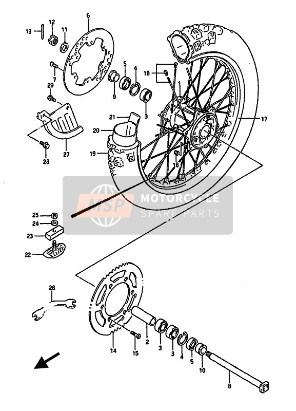 6451114D60, Sprocket, Rear (NT:48), Suzuki, 2