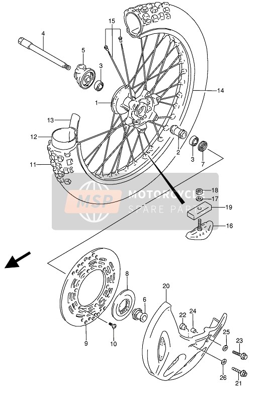 Roue avant