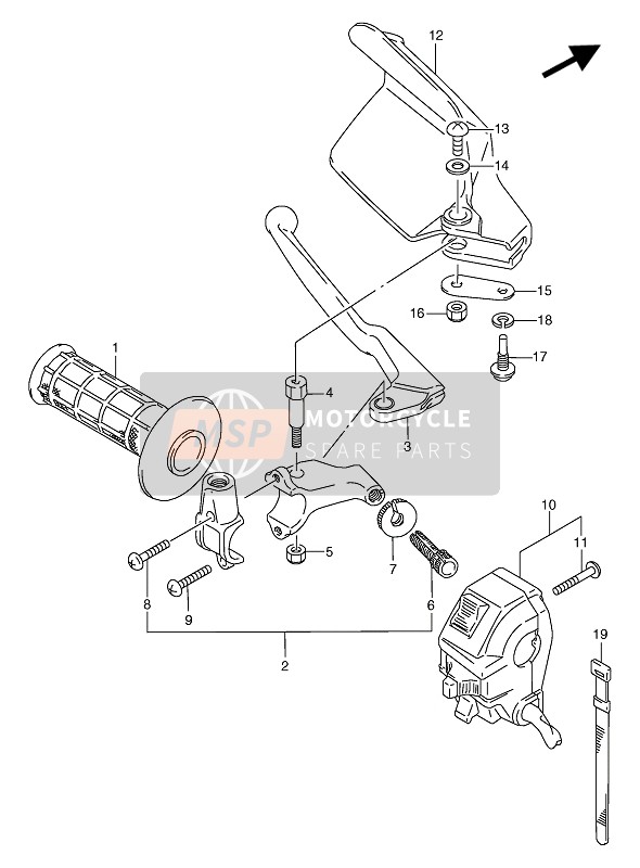 5754105D0125Y, Handschutz, Suzuki, 2