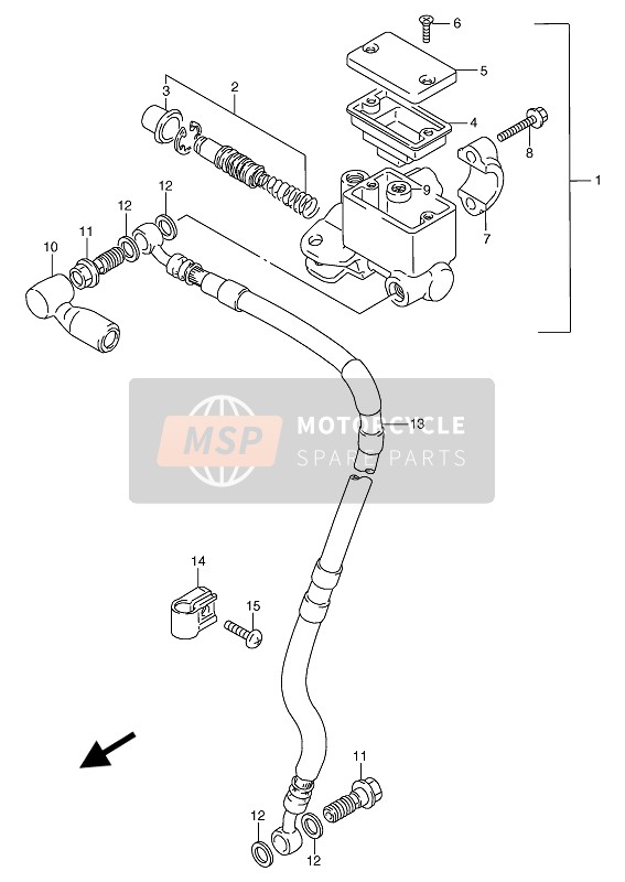 5971104701, Capuchon Bomba Freno, Suzuki, 1