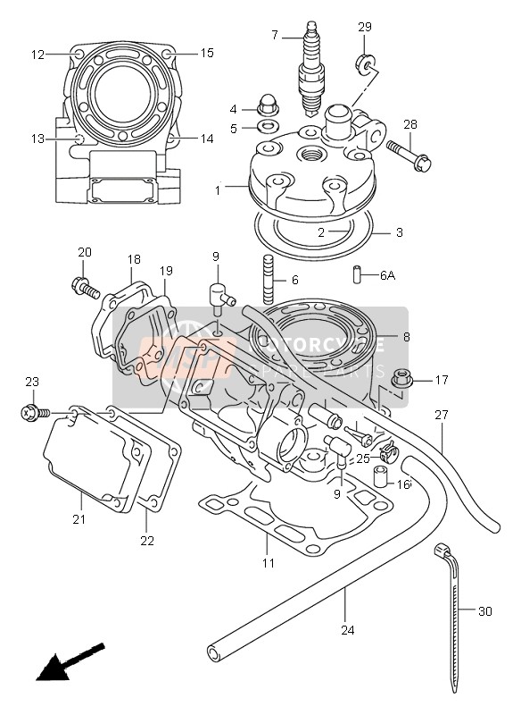 1111136F30, Culata, Suzuki, 0