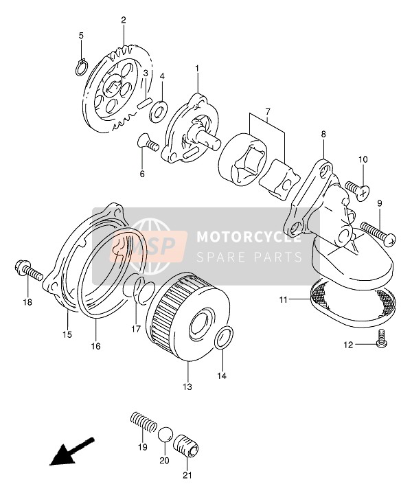 1633114D02, Gear, Oil Pump Driven, Suzuki, 1