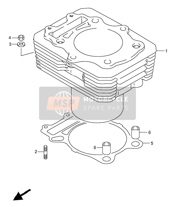 Suzuki DR350 1992 Cylinder for a 1992 Suzuki DR350